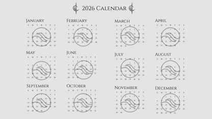 2026 Motivational Desktop Calendar — Rise Wave "Motivate" - Rise Wave Motivate