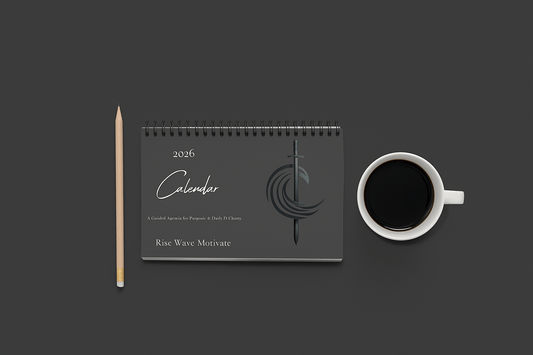 2026 Motivational Desktop Calendar — Rise Wave "Motivate" - Rise Wave Motivate