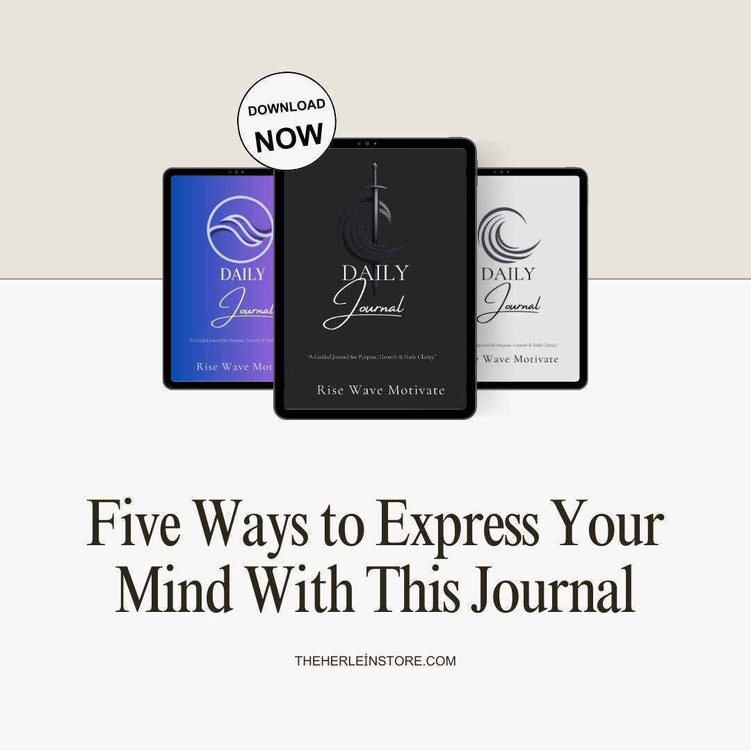 Rise Wave Daily Journal — 3 - Edition Digital Bundle (PDFs) - Rise Wave Motivate